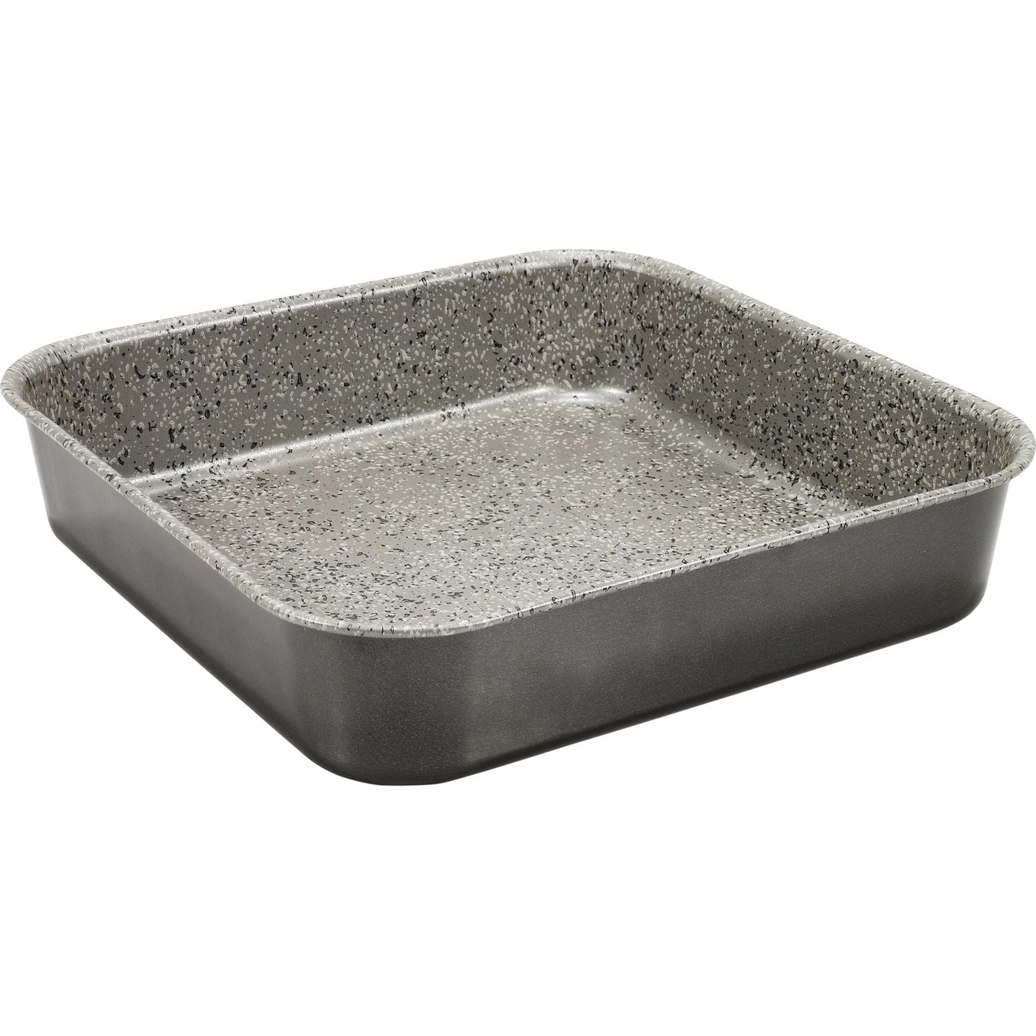 GUSTO CASA - Teglia Quadrata Alta in alluminio Linea Happy Rock - h5x25x25 cm